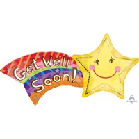 SuperShape Extra Large Get Well Soon Shooting Star P35