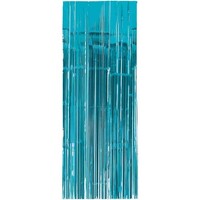 Metallic Curtain Caribbean Blue