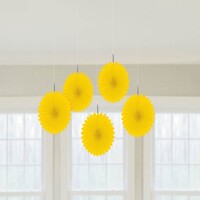 Mini Fan Decoration Yellow Sunshine