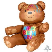 CI: Multi-Balloon Happy Birthday Bear A75
