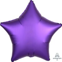 45cm Standard Extra Large Satin Luxe Purple Royale Star S18