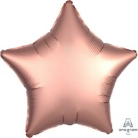 45cm Standard Extra Large Satin Luxe Rose Copper Star S18