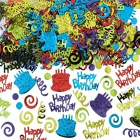 Happy Birthday Embossed Confetti 70g 