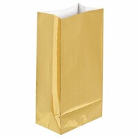 Large Paper Bags Gold Foil 