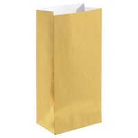 Paper Bags Mini Gold Foil