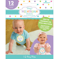Baby Shower Stickers Milestone
