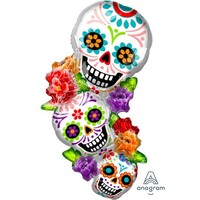 SuperShape Extra Large Day of the Dead Stacking Sugar Skulls P35