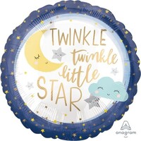 45cm Standard Satin Extra Large Twinkle Twinkle Little Star S40