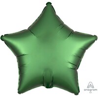 45cm Standard Extra Large Satin Luxe Emerald Star S18