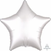 45cm Standard Extra Large Satin Luxe White Star S18