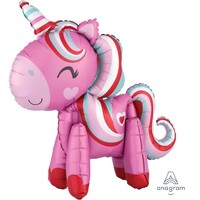 CI: Multi-Balloon Standing Magical Unicorn Love A75