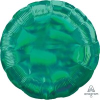45cm Standard Holographic Iridescent Green Circle S40