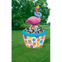Inflatable Flamingo Ring Toss Cooler