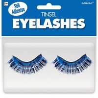 Tinsel Eyelashes Blue