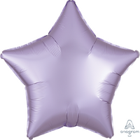 45cm Standard Extra Large Satin Luxe Pastel Lilac Star S18
