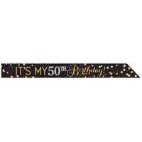 Sparkling Celebration Add Any Age Foil Sash and 24 Stickers