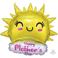 SuperShape Happy Mother's Day Holographic Iridescent Happy Sun P40