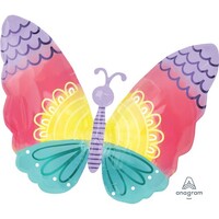 Standard Shape Extra Large Pastel Tie Dye Butterfly S50