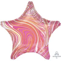 45cm Standard Extra Large Marblez Pink Star S18