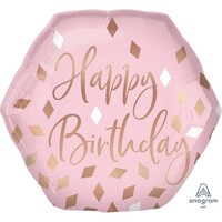 SuperShape Extra Large Blush Happy Birthday P30