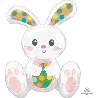 CI: Multi Balloon Sitting Easter Bunny A75