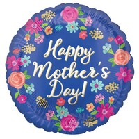 45cm Standard HX Happy Mother's Day Circled in Flowers S40
