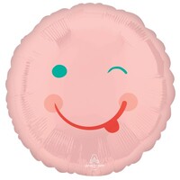 45cm Standard HX Pink Smiley Face S40