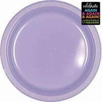 Premium Plastic Plates 26cm 20 Pack Lavender
