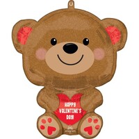 Standard Shape Happy Valentine's Day Cuddly Bear S50