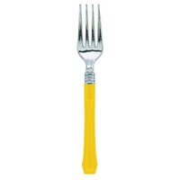Premium Classic Choice 20 Pack Fork Yellow Sunshine 