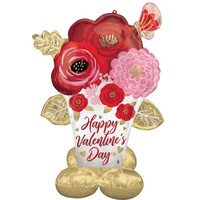 CI: AirLoonz Happy Valentine's Day Satin Painted Flowers P70