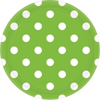 Dots 17cm Round Plates Kiwi