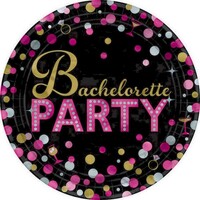 Bachelorette Night 7"/17cm Round Plates