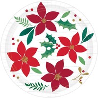 Christmas Wishes Round Paper Lunch Plates
