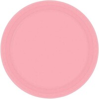 Paper Plates 9"/23cm Round 8 Pack New Pink