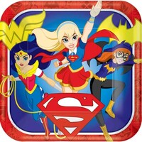 DC Super Hero Girls 23cm Square Plates