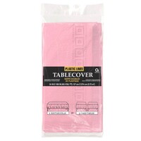3PLY Table Cover Plastic Lined New Pink