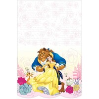 Beauty and the Beast Table Cover Plastic