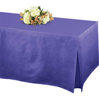 Tablefitters Flannel-Backed Table Cover New Purple