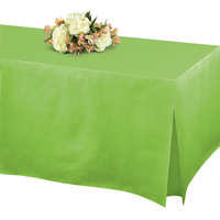 Tablefitters Flannel-Backed Table Cover Kiwi