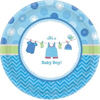 Shower with Love Boy 26cm Plates