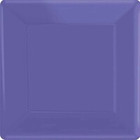 Paper Plates 17cm Square 20 Pack New Purple 