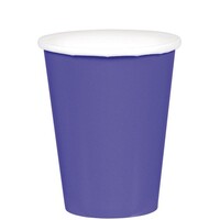 266ml Cups Paper 20 Pack New Purple