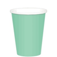 266ml Cups Paper 20 Pack Cool Mint