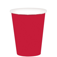 9oz/266ml Cups Paper 20 Pack Apple Red