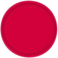 Paper Plates Oval 30.4cm Apple Red 