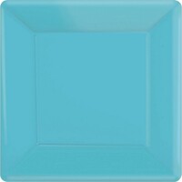 Paper Plates 26cm Square 20 Pack  Caribbean Blue 