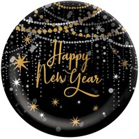 Midnight Hour Happy New Year 25cm Paper Plates