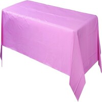 Plastic Rectangular Tablecover New Pink