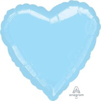 45cm Standard Heart HX Metallic Pearl Pastel Blue S15